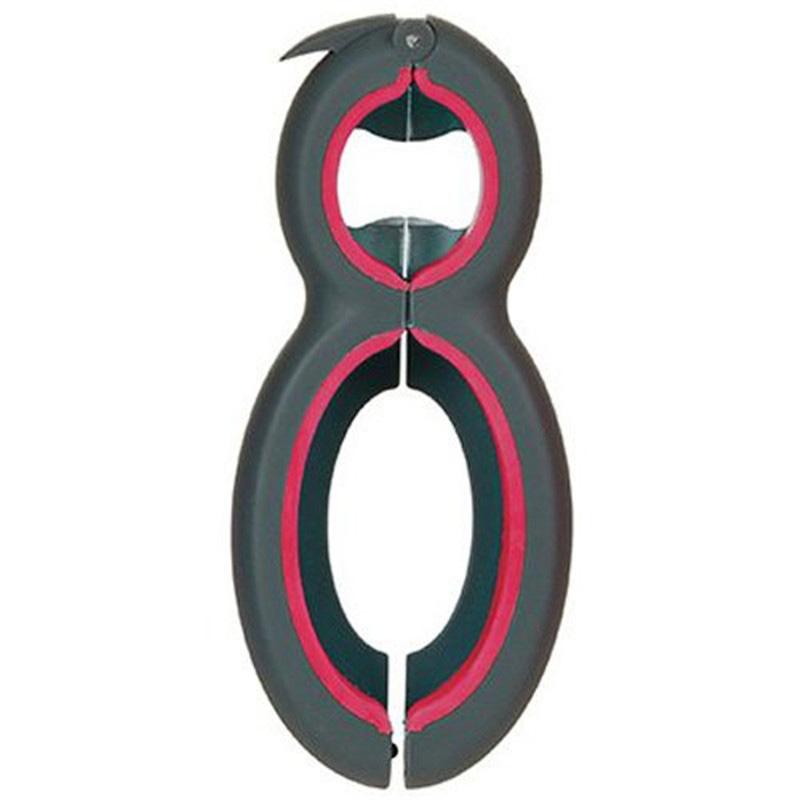 6 In 1 Multi Function Twist Bottle Opener, All In One Jar 8 Shaped Gripper Can Wine Beer Lid Twist Off Jar Opener Claw