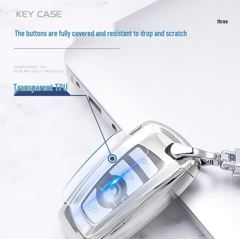 BMW 5 Series 7-Button Car Key Protective Shell