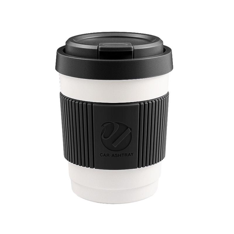 Qiyuan Q05 Car Ashtray - A05 Alloy Coffee Cup, A07 Flame Retardant, A06 Multifunctional Design