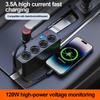 120W USB Car Charger with Retractable Cable QC3.0+PD30W Quick Charging Power Adapter USB Phone Charger 12V 24V Car Cigarette Lighter Splitter