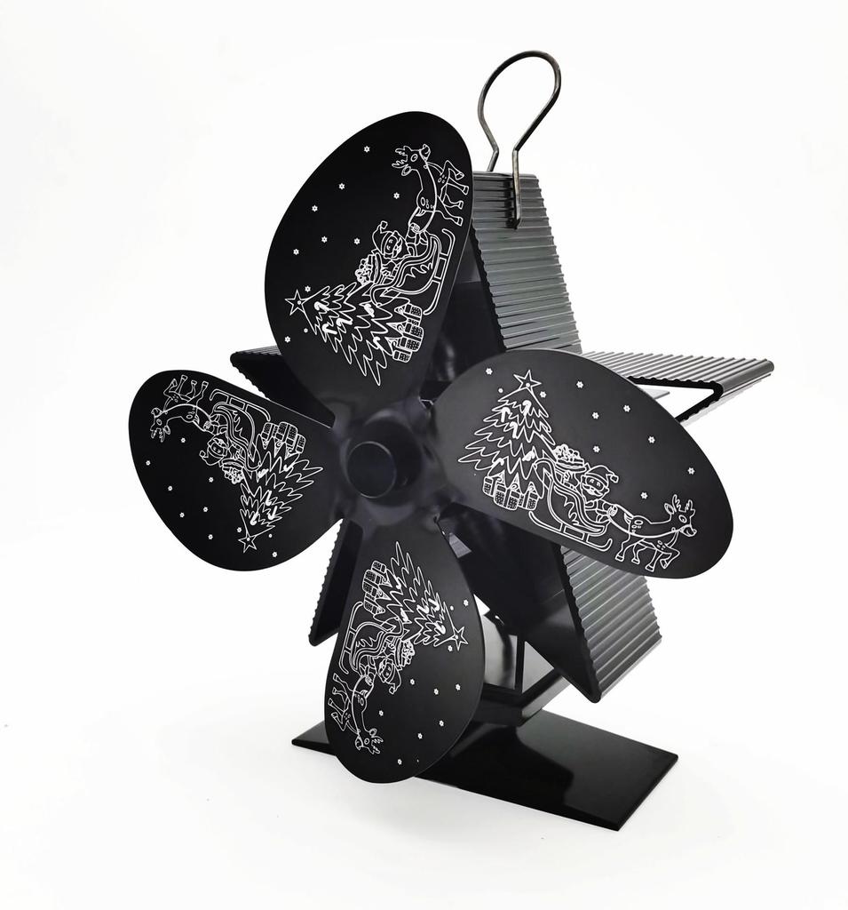 Upgraded American Wood Heat Powered Fireplace Fan for Enhanced Circulation