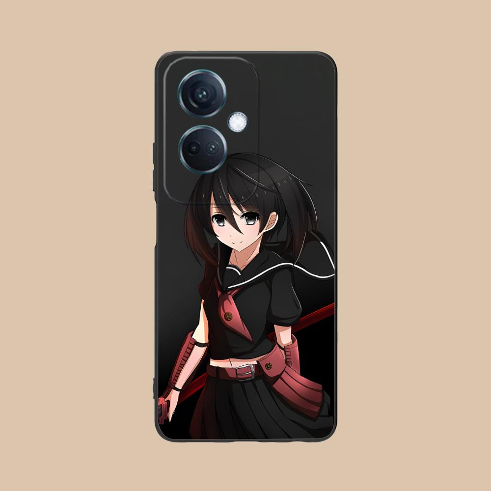 Akame Kurome Matte TPU Mobile Phone Case for OPPO Find X9 X8 X7 X6 X5 X3 X2 Plus s Pro Ultra Lite Colorful Printing Cover OPPO Find X2 Pro