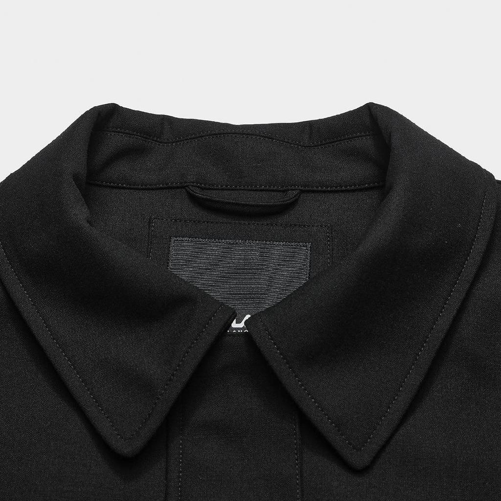 Fila Milano Series Fw25 Solid Color Loose Fit Zip-Up Woven Long Sleeve Jacket Women Jackets F11W615709F-BK