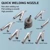 New 5mm Welding Nozzles 8mm Round Triangle Speed Nozzle Triangle Y Type Power Tool Accessories Hot Air Blower
