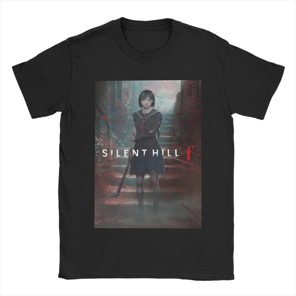 Funny Game Silent Hill F Anime Tshirts Unisex O-neck Short Sleeve Top Tee  Cotton Summer Clothing