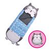 Cartoon Animal Baby Sleeping Bag with Pillow - Anti-Kick Design for Infants and Kids
