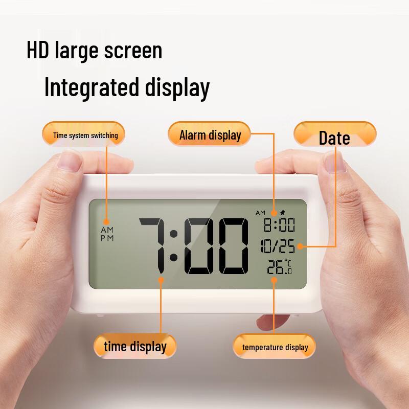 Deli Smart Digital Alarm Clock with Backlight