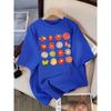 Tomato Variety Series Women's Summer Fashion T-shirt Head Short Sleeved Casual Hip-hop Round Neck T-shirt