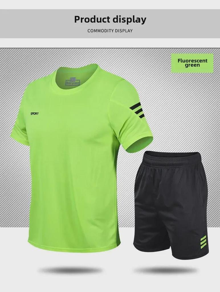 Męska Letnia Koszulka Sportowa Szybkoschnąca - Casualowy Luźny Krój do Biegania i Fitnessu, Duży Rozmiar