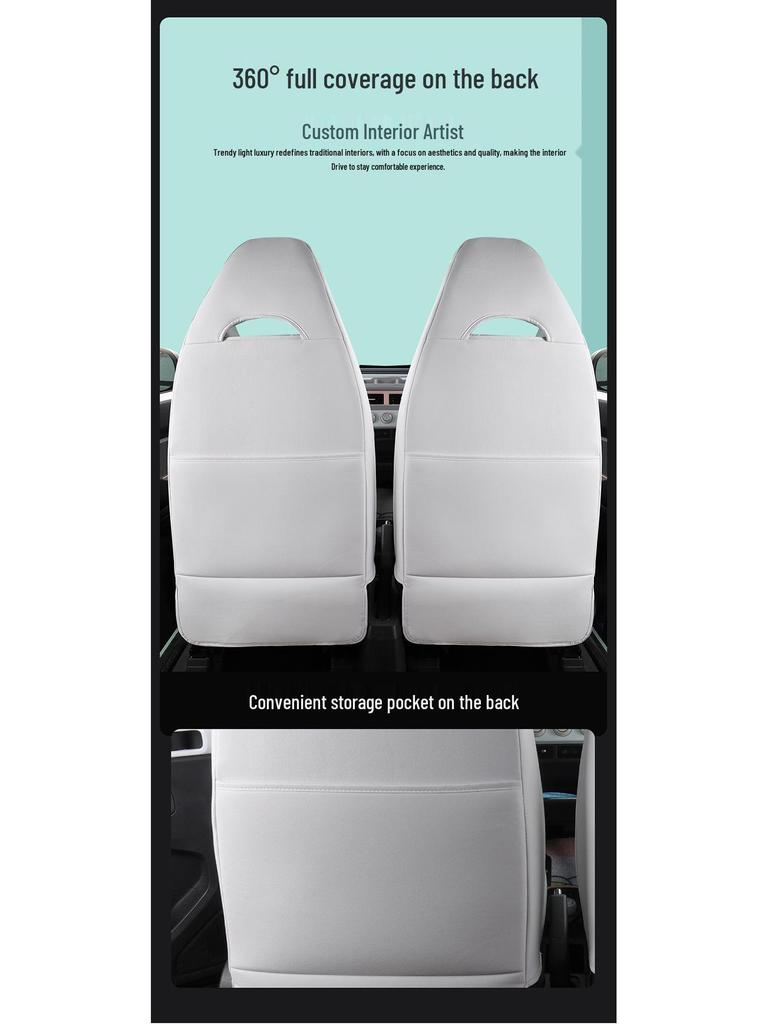 QQ Ice Silk Car Seat Cushion - Cute Cartoon Full Surround Seat Cover for Chery New Energy Sports Version