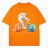 Astronaut Space Cycling for Bicycle Enthusiast & Cyclist T-Shirt Funny Streetwear Casual Sport Camiseta Unisex Clothing