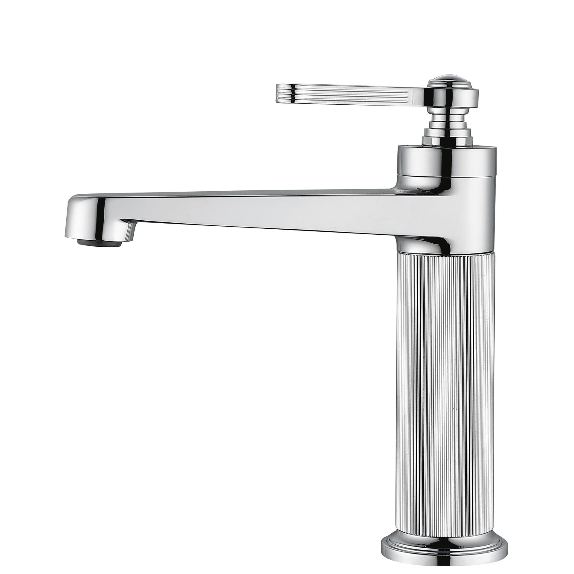 Серый смеситель для раковины Ванная комната Однорычажный Горячая и холодная Раковина Бессвинцовый Смеситель Смеситель Цельная латунь Раковина Смеситель Новый