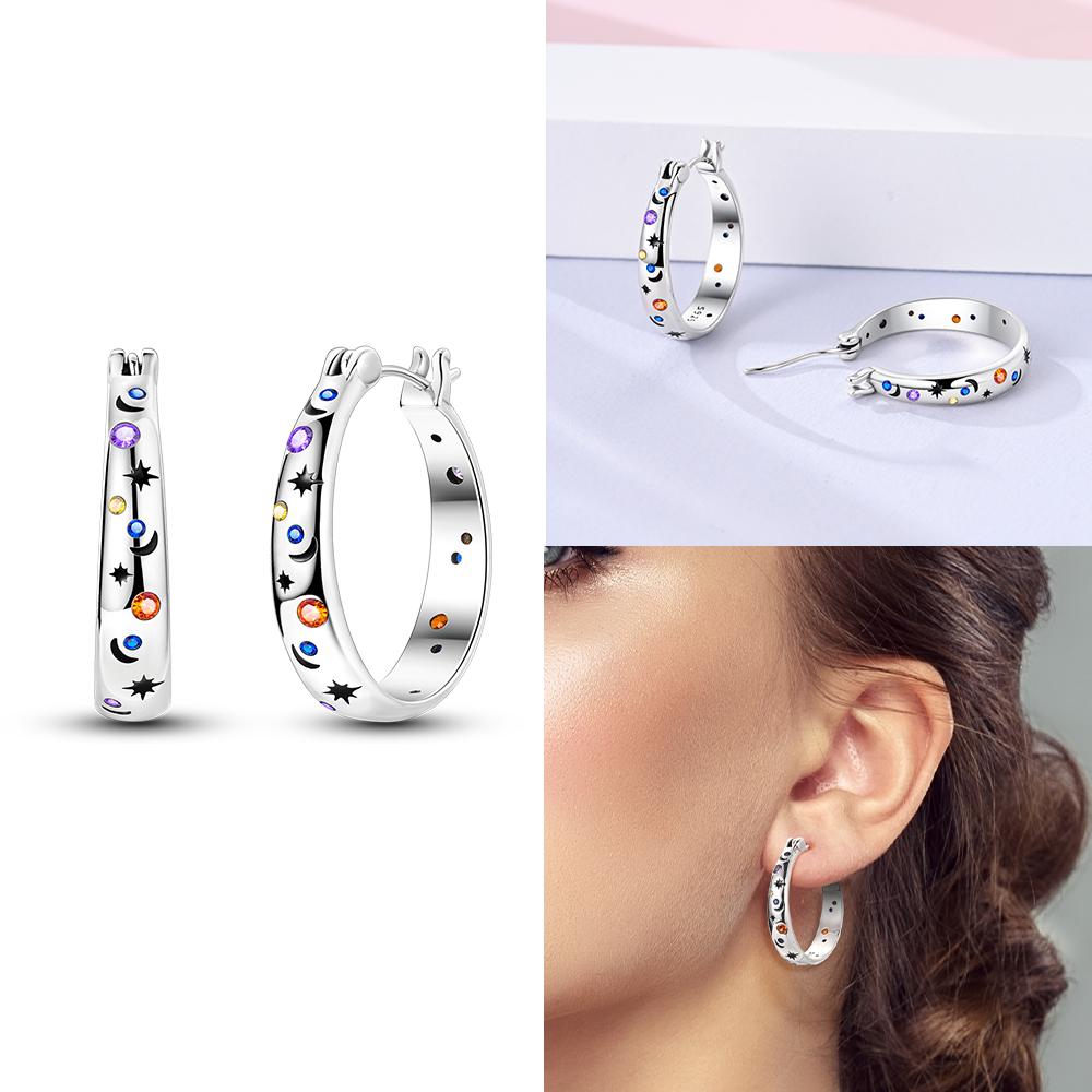 

925 Silver Girl Hugs Gold Dog Stud Earrings Jewelry Girl s Earrings New in Luxury Accessories Birthday Friend Gift