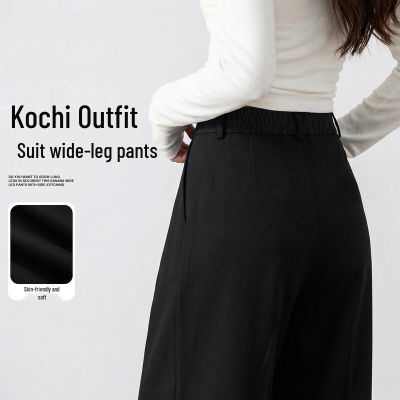 Women s Wide-Leg Smart Casual Trousers XL