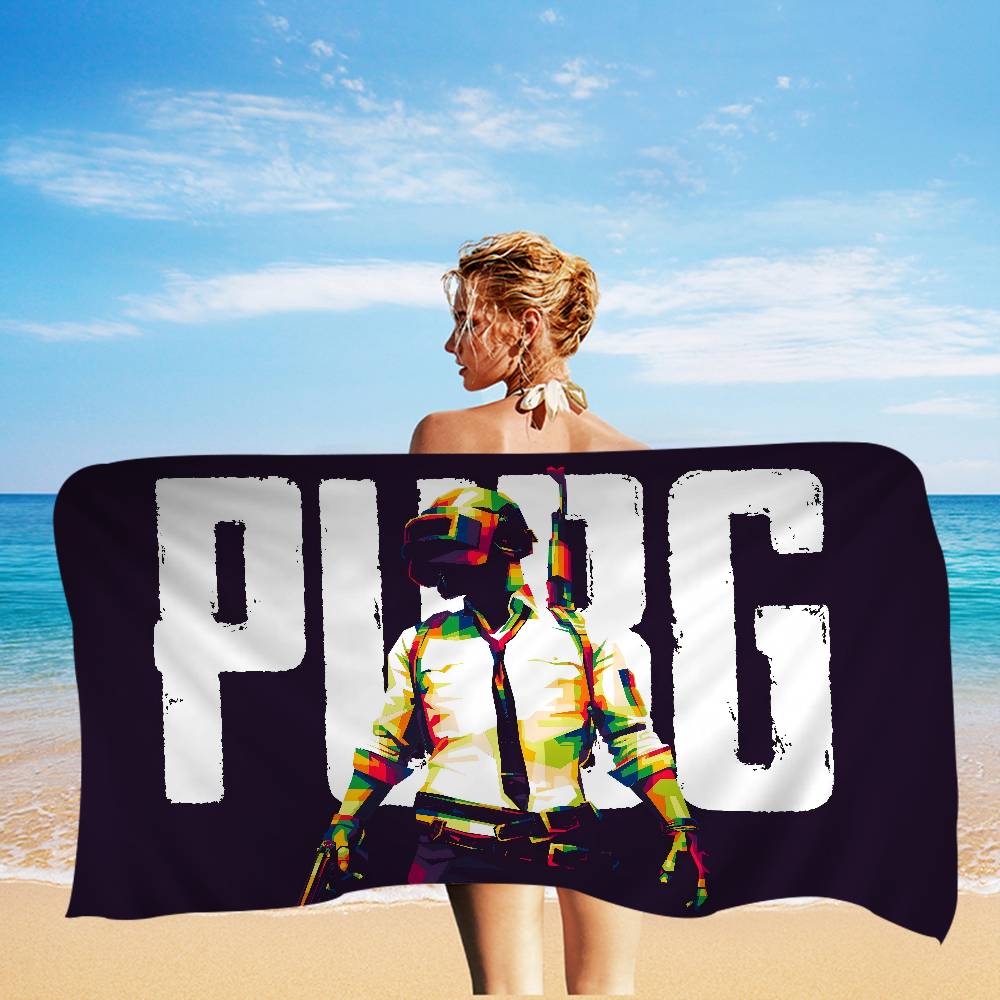 Popular Games P-Pubg RPG Anime Beach Swimming Towel Soft Absorbent Washcloth Children's Gifts for Kids Travel Camping Gym