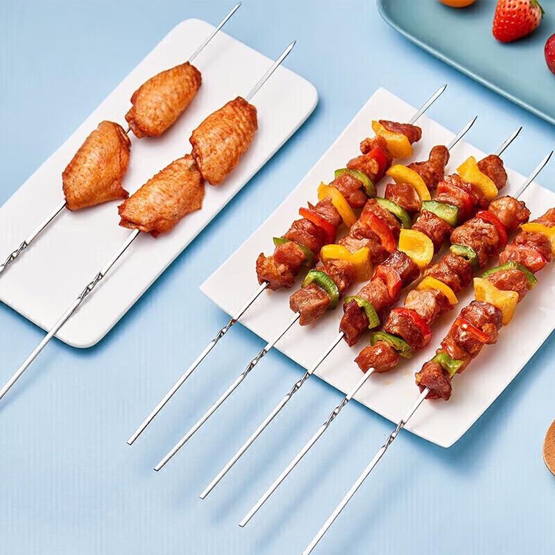 Stainless Steel Barbecue Skewers (60-Pack)