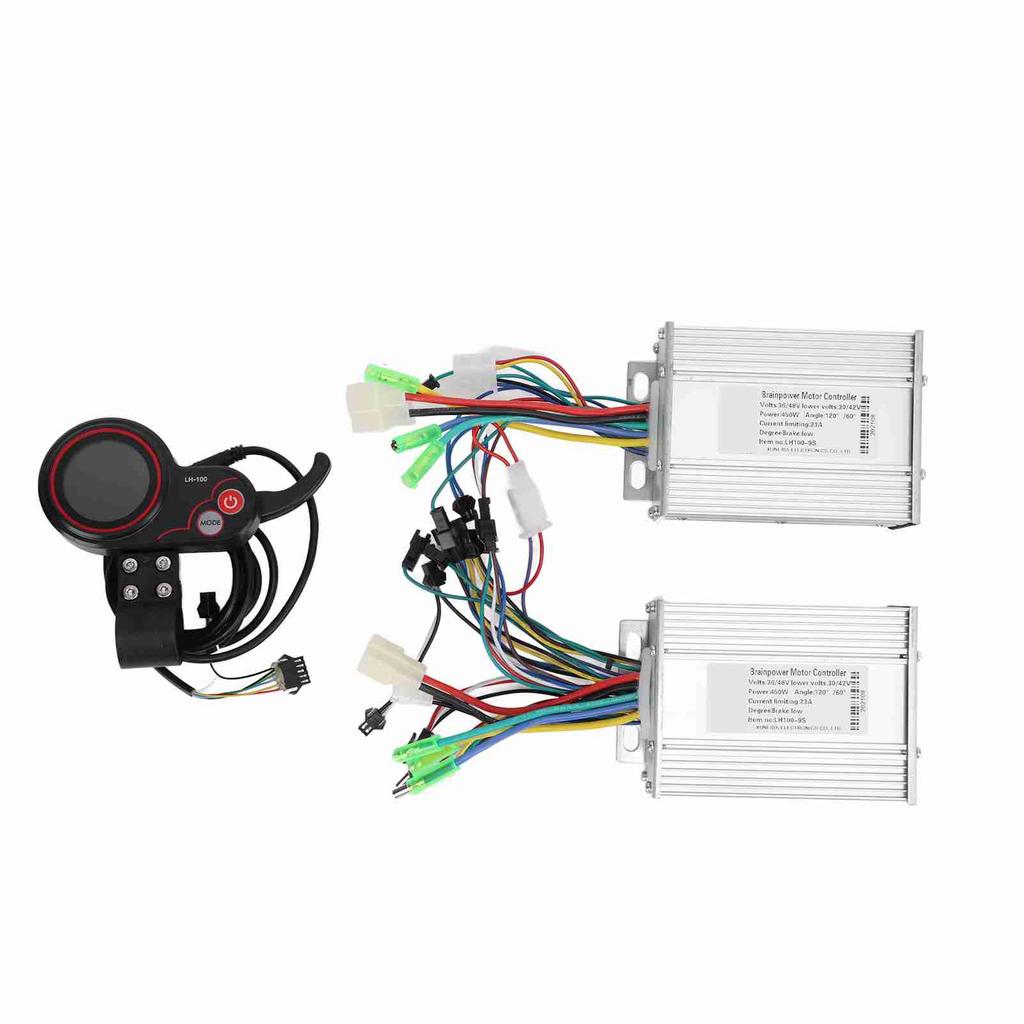Dual Drive 3648V 450W Electric Bike Brushless Controller LH100 Color LCD Screen Display