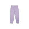 Knitted Sweatpants Unisex Purple Moderate Cuffed Pants 3FPTB0321-07LDL