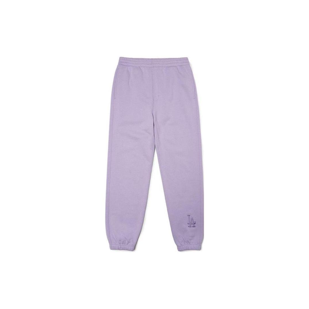 MLB Knitted Sweatpants Unisex Purple Moderate Cuffed Pants 3FPTB0321-07LDL M