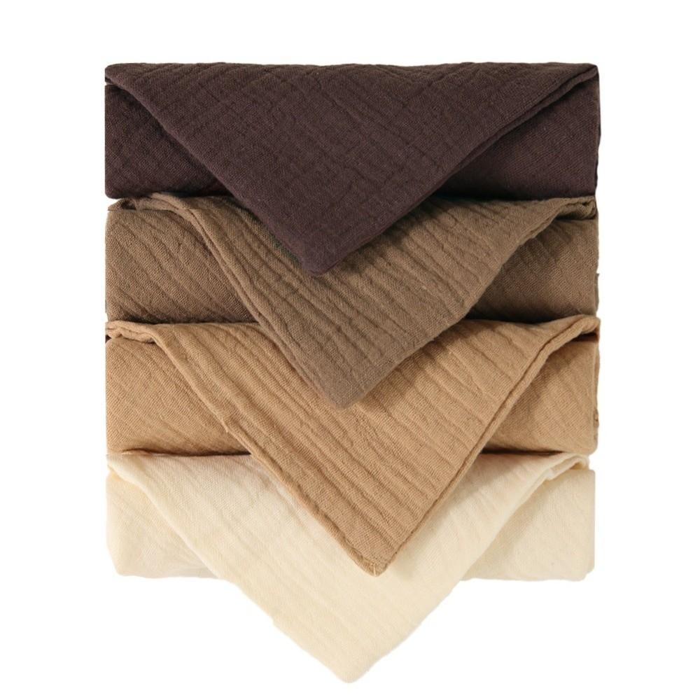 New 4-Layer Pure Cotton Cotton Washcloth Absorbent Soft Square Towels Towels Gauze Cotton Newborn Burp Cloth