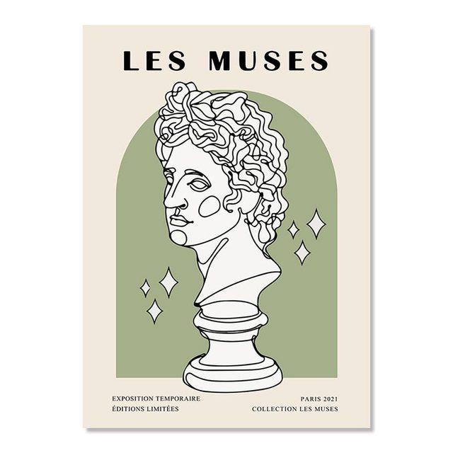 Henri Matisse Abstract Coral Flower Les Muses Nordic Posters and Prints Art Canvas Painting Wall Pictures for Living Room Decor