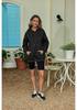 Plus Size Women's Solid Color Drop Shoulder Hooded Sweatshirt with Plus Velvet - Autumn/Winter Collection