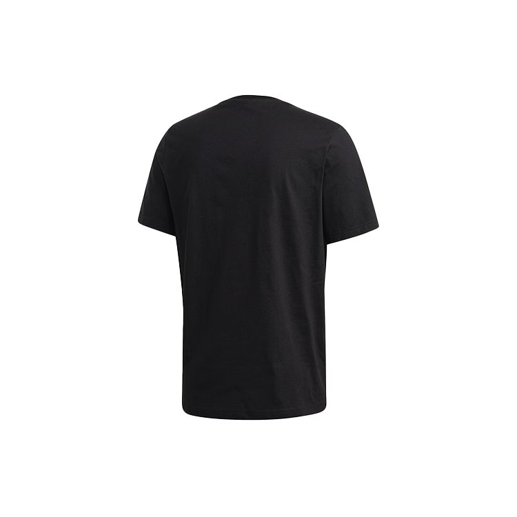 Adidas Originals Trefoil Logo Short Sleeve Tee Men Tops Black FK9985