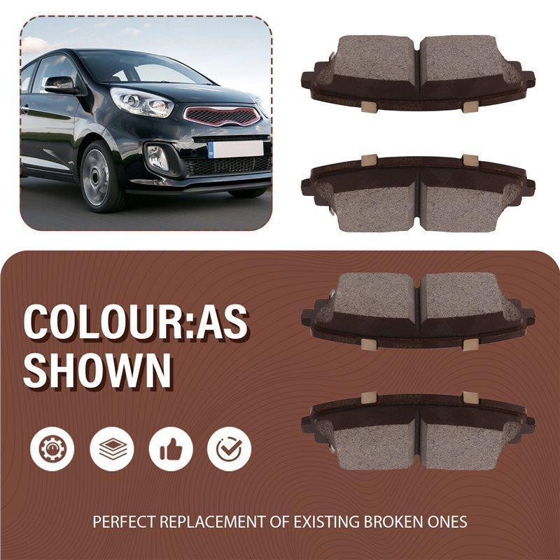 Car Front Brake Pad Replacement Set 58101-1YA30 For Kia Picanto 2011-2017 Model Code 581011YA30