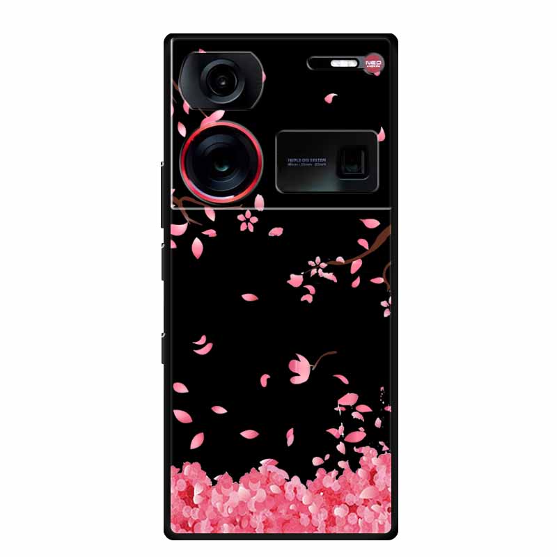6.8" For ZTE Nubia Z60 Ultra Case Shockproof Black Silicone Soft Phone Case For ZTE Nubia Z60 Ultra Back Cover Case Cute Cartoon