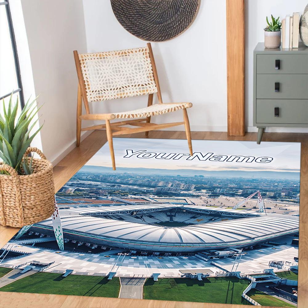 Juventus Customized Name Floor Rug Office Rug Perfect for Dining Room Game Room Outdoor Decorate Room Anti-slip Rug Decorate Offices Spiritual Gift