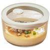 Genasi High Borosilicate Glass Steamer & Microwave Bowl with Lid