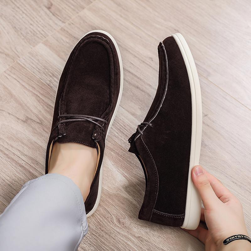 Pantofi sport bărbați cu platformă, stil kaki, pantofi de conducere ușori, pantofi de agrement pentru bărbați