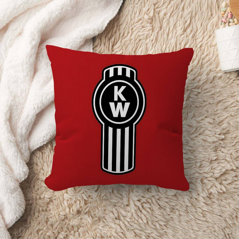 KKenworth truck Logo Pillow Gift Home Office Decoration Bedroom Sofa Car Cushion Cover case x