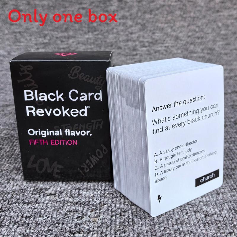 Juego de Mesa Fiesta Tarjeta Negra Revocada Con Tarjetas de Papel de Colores Para Entretenimiento Familiar y Juego Interactivo