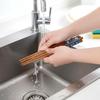 10 Pairs Wooden Chopsticks, Japanese Style Bamboo Chopsticks, Natural Reble Dishwasher Safe, Non Slip, 8.8 Inch/22.5cm