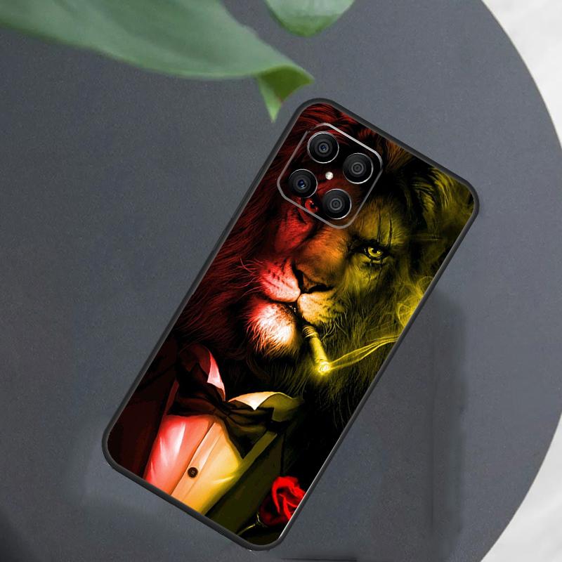 Lion Animal For Honor Magic 5 6 7 8 Pro Case For Honor 400 200 50 70 Lite X8c X8b X9a X9b X9c X9d Win RT