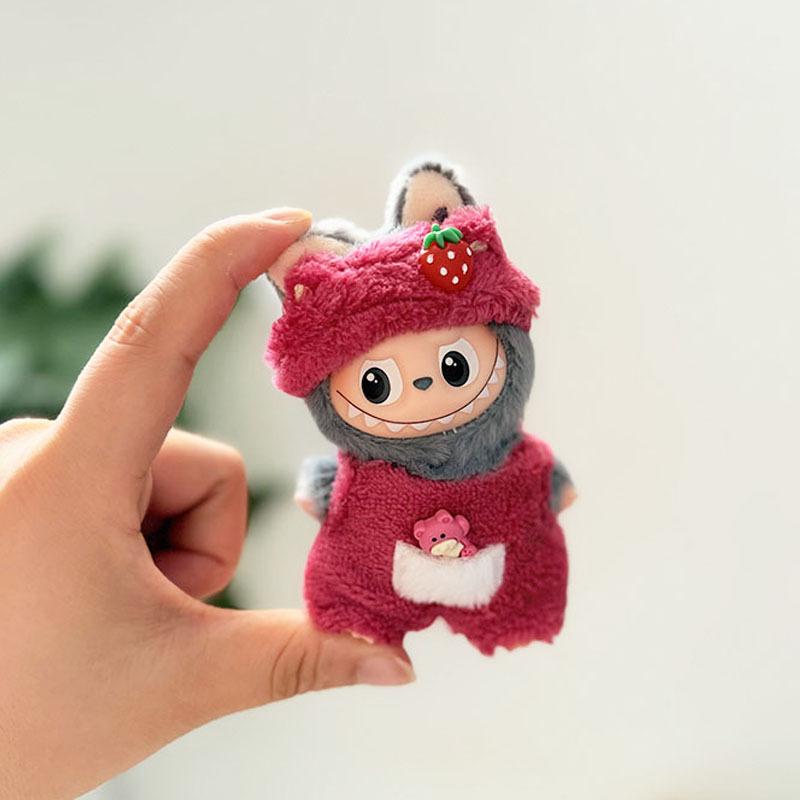 Mini Version 4.0 Vinyl Face Plush Blind Box Doll Clothes Christmas Set Small Nose Gaga Heart Bottom Password