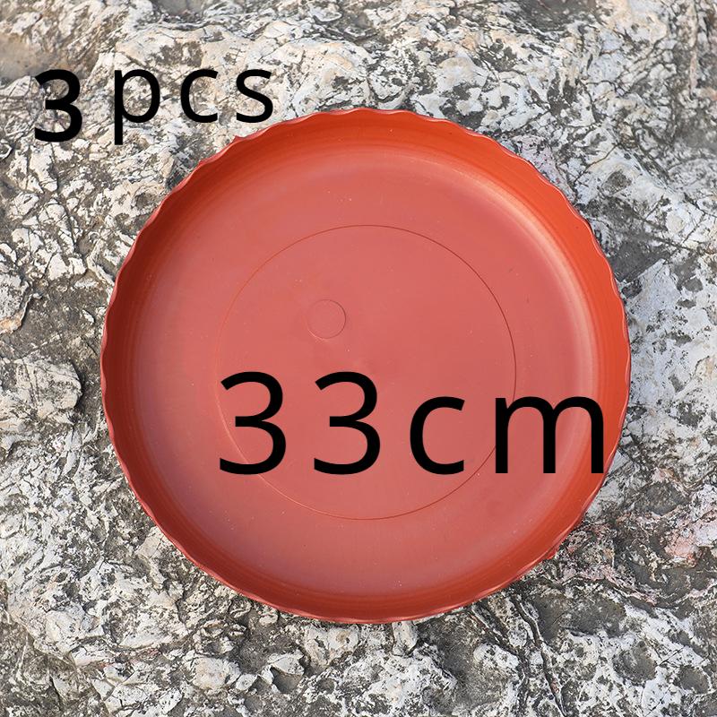 

3PCS 33/36/40CM planter tray Portable planter tray Plastic wear resistant to deformation of the home planter tray