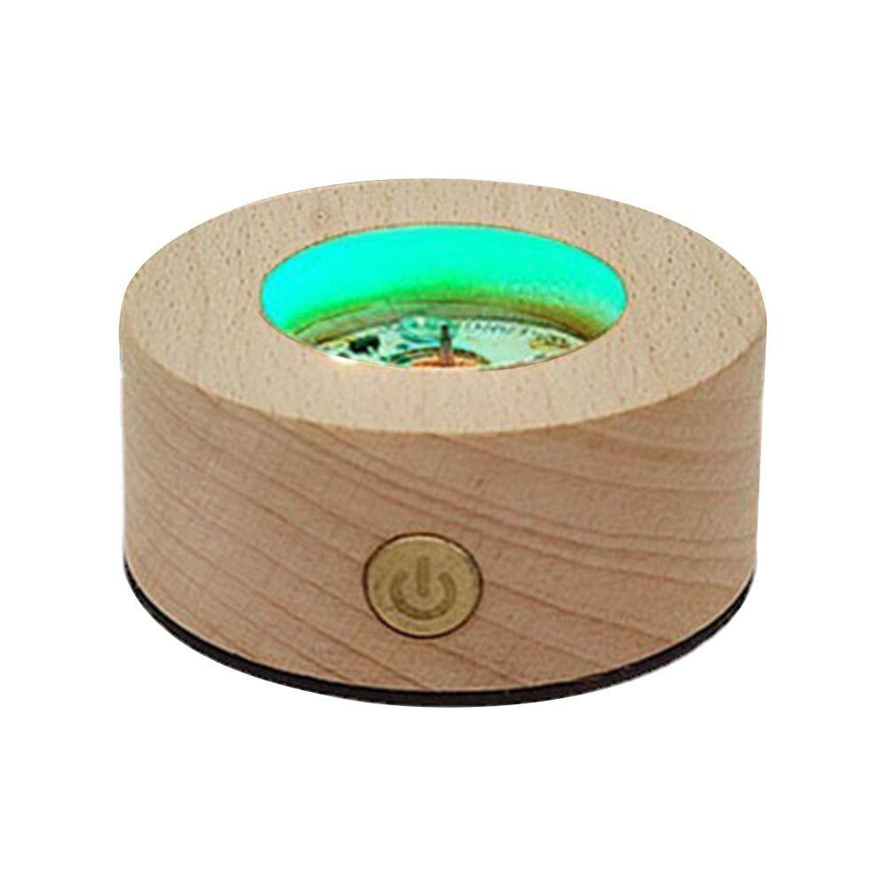 USB-betriebene Bastel-Nachtlampenbasis Heimdekoration LED-Licht Displayhalter Kristallkugelbasis