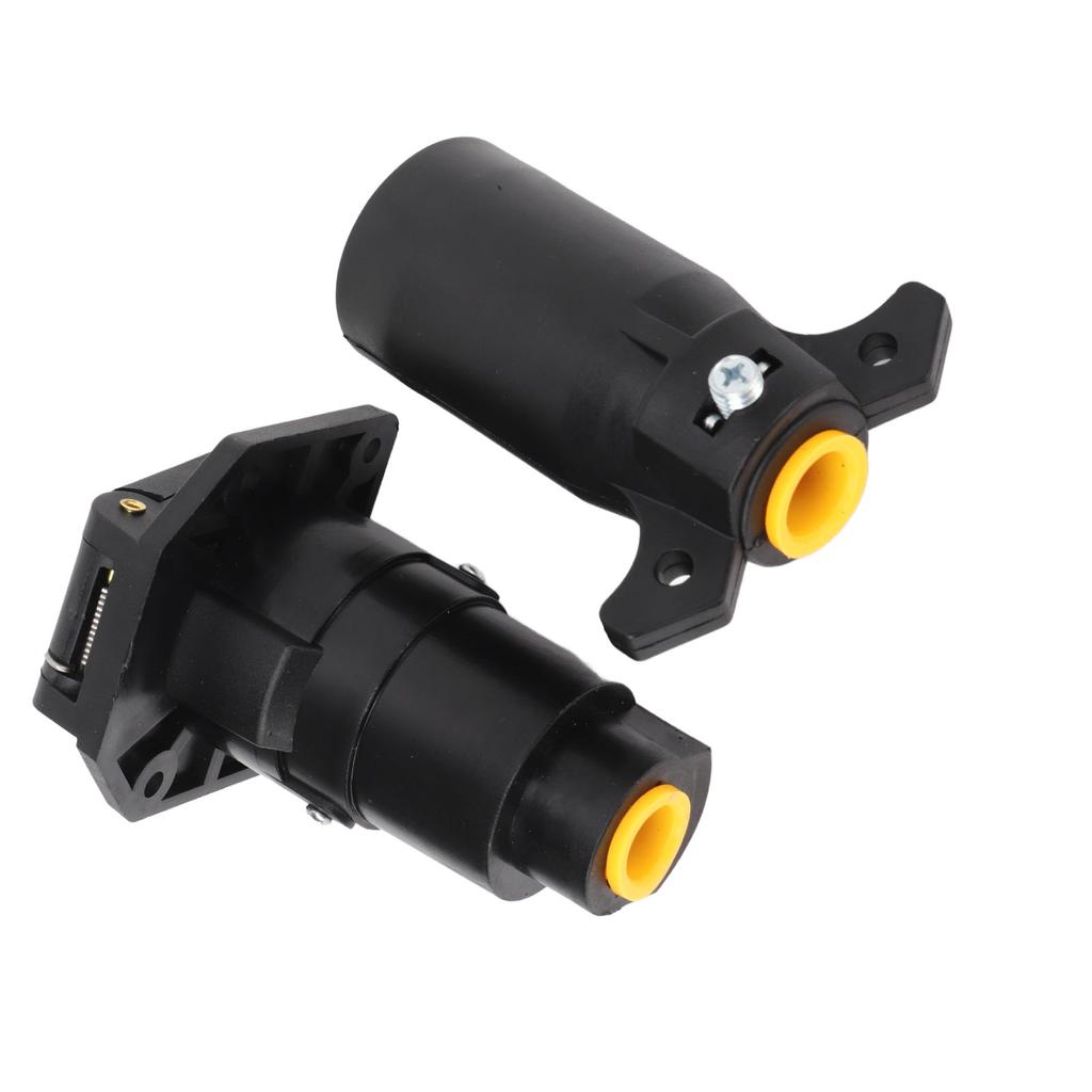 Conector de remorcă rotund cu 7 pini, mușcă femelă, adaptor de cablare, mufă cu 7 căi, kit de conectori de îmbinare pentru RV