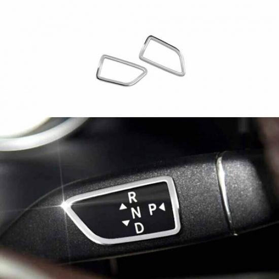 Silver Aluminum Steering Wheel Gear Shift Lever For Benz C-Class Trim 2015-