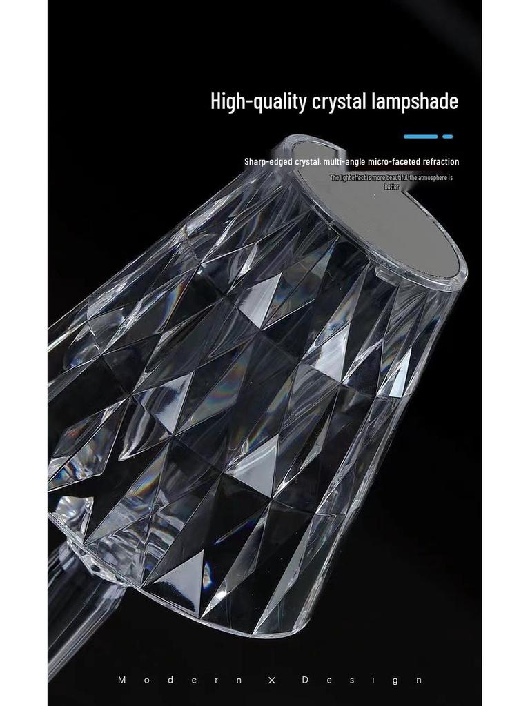 Luxury Touch LED Teardrop Table Lamp - Rechargeable Bedroom Night Light