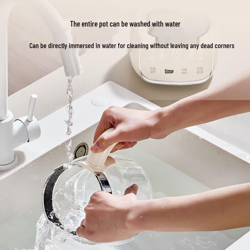SUPOR 1L Glass Health Kettle