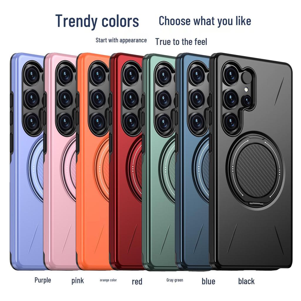 Compatible Samsung S26 Ultra/S25 Ultra/S24 Ultra Magnetic Case with Rotating Stand