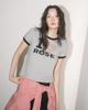 HAVISM I Rose Ringer S/S Tee(Grey)