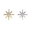 New Korean Version Super Flash Exquisite Eight-pointed Star Earrings Star Women Super Fairy