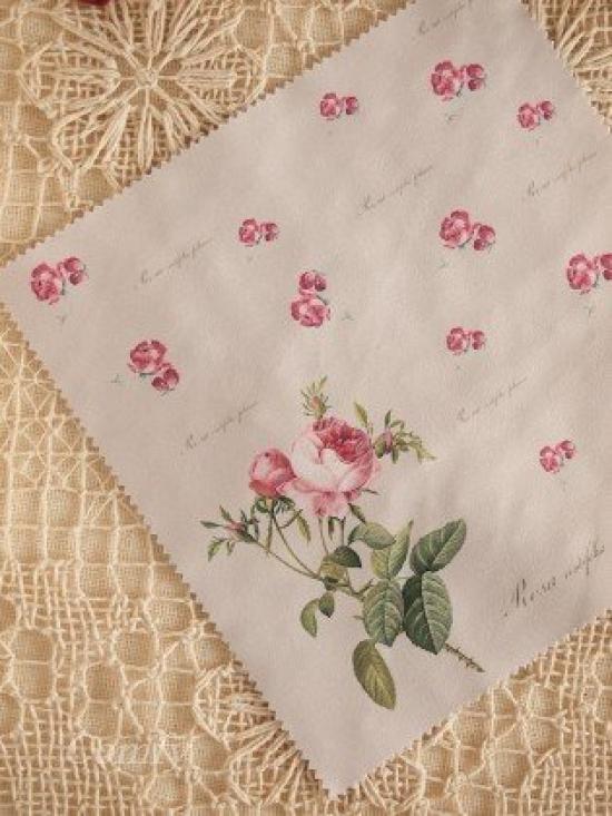 Rose Eyeglass Case with Eyeglass Cleaning Cloth Redouté