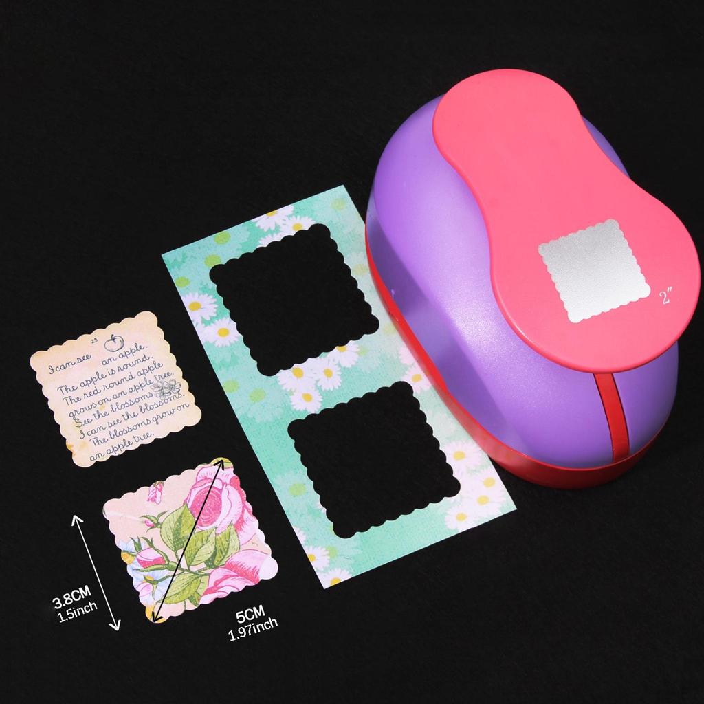 Craft Hole Punch Versatile Stamp Frame Design Decorations Envelopes DIY Albums Kids Artwork for