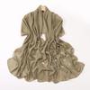 Pearl Chiffon Long Scarf With Rhinestone For African Women