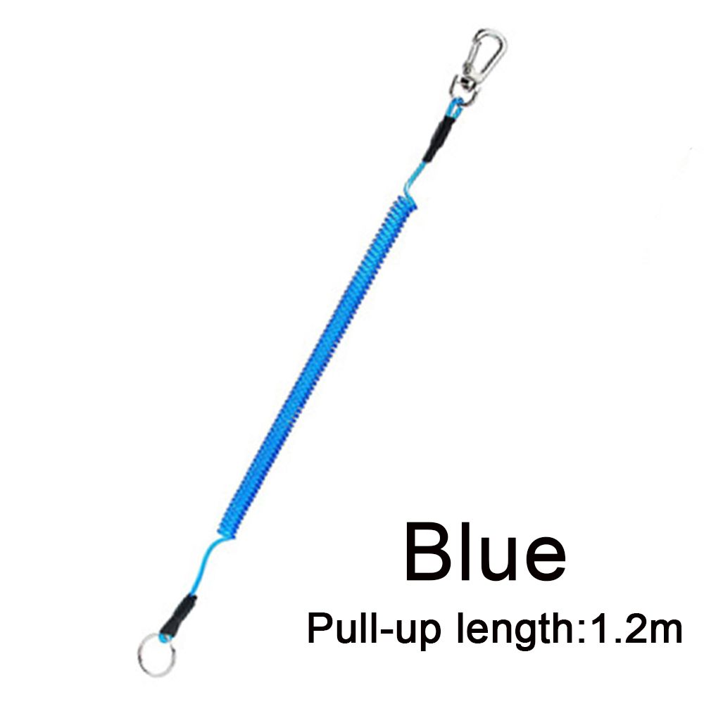 Tether Portable Fishing Lanyards Security Gear Tool Spring Elastic Rope Anti-lost Phone Keychain